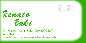 renato baki business card